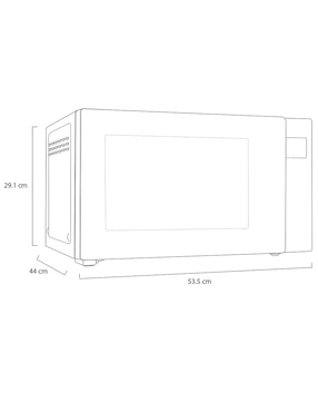 Horno de microondas con grill Lg modelo MH1536GIR