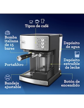 Cafetera espresso Oster