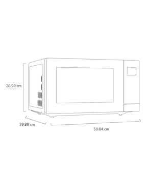 Horno de microondas convencional Lg modelo MS3032JAS