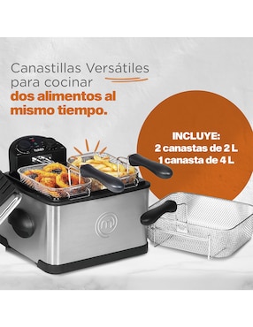 Freidora de aceite Master Chef 4 L Mk-Df-4Ssv2