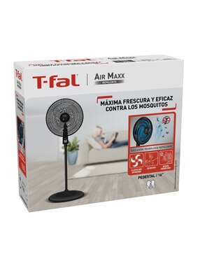 Ventilador de pedestal T-Fal con control remoto 3 velocidades