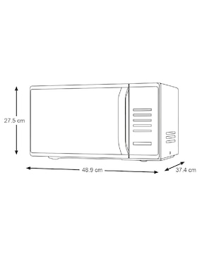 Horno de microondas convencional Samsung modelo MS23K3513AW/AX 0.8 pies cúbicos