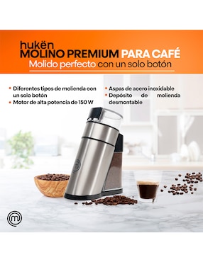 Molino para café de acero inoxidable