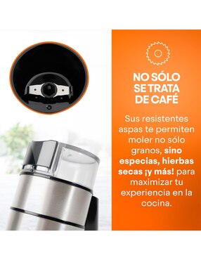 Molino para café de acero inoxidable