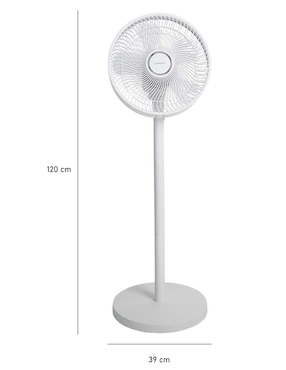Ventilador de pedestal Homage con control remoto 4 velocidades