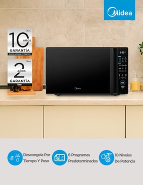 Horno de microondas convencional Midea modelo MMDT14S2MB de 1.4 pies cúbicos