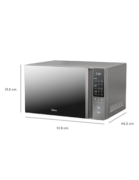Horno de microondas convencional Midea modelo MMDT14S2MG de 1.4 pies cúbicos