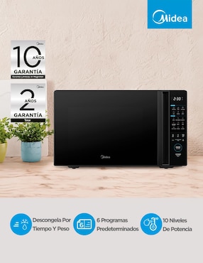 Horno de microondas convencional Midea modelo MMDT11S2MB de 1.1 pies cúbicos