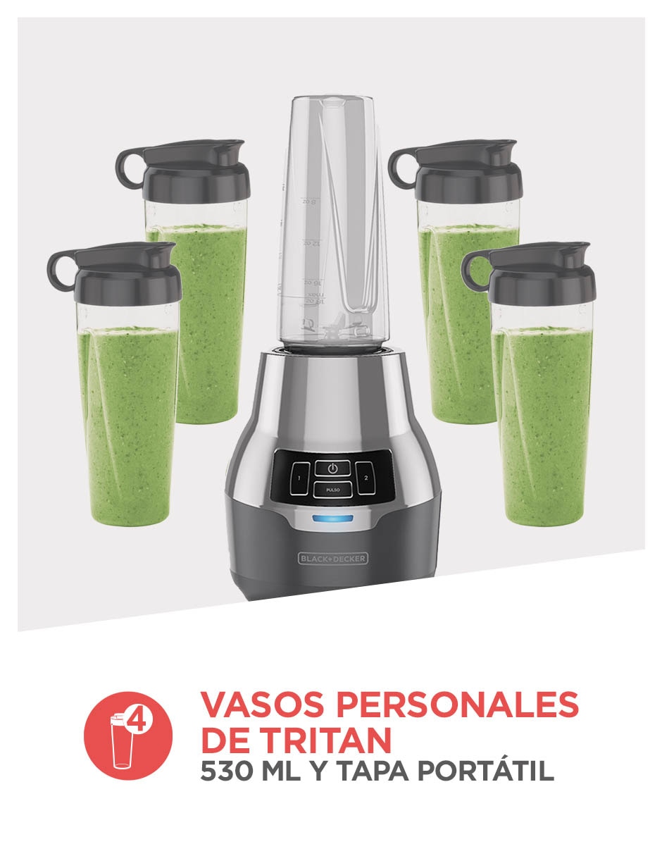 Licuadora Black & Decker PB2004G 2 velocidades 4