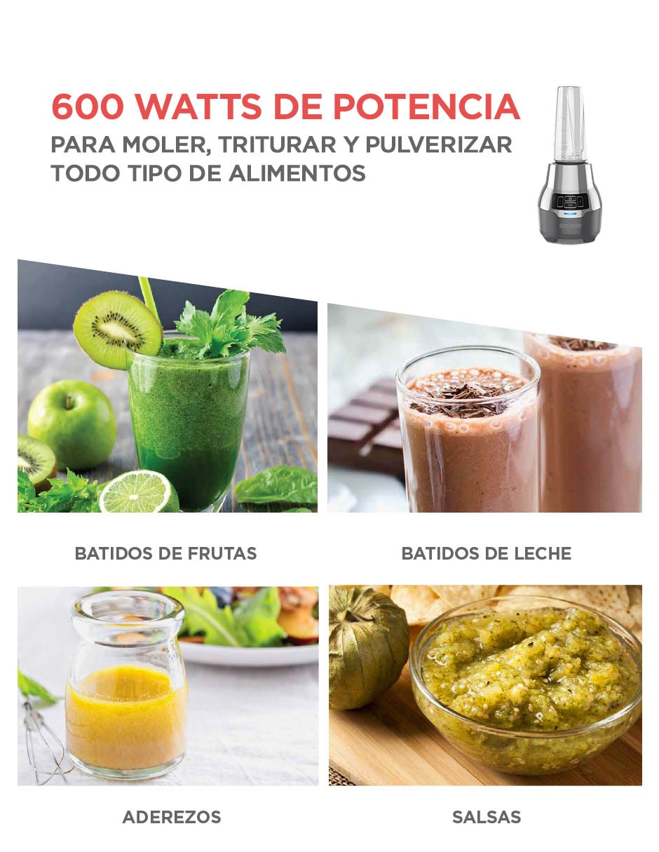 Licuadora Black & Decker PB2004G 2 velocidades 7
