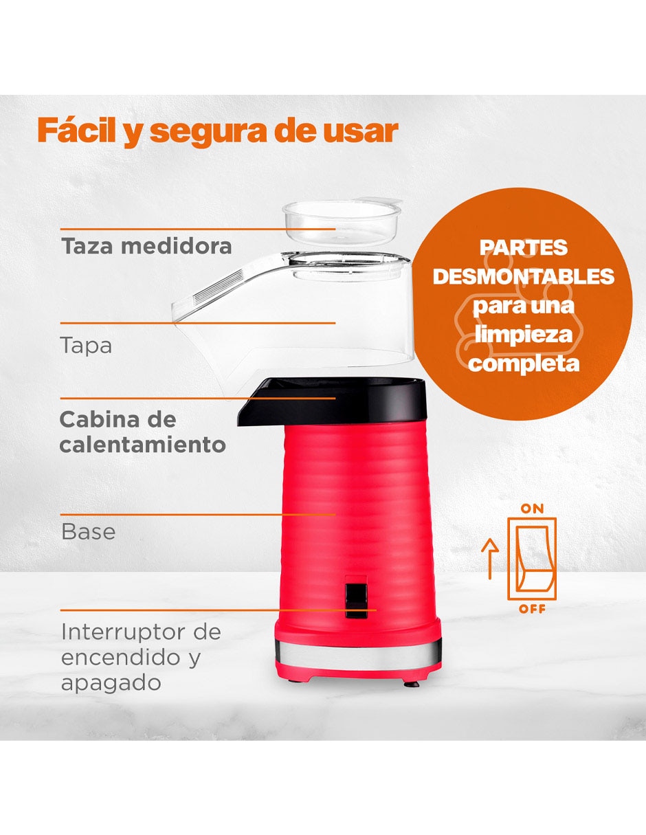 Máquina de palomitas MKPM80REDV2 9
