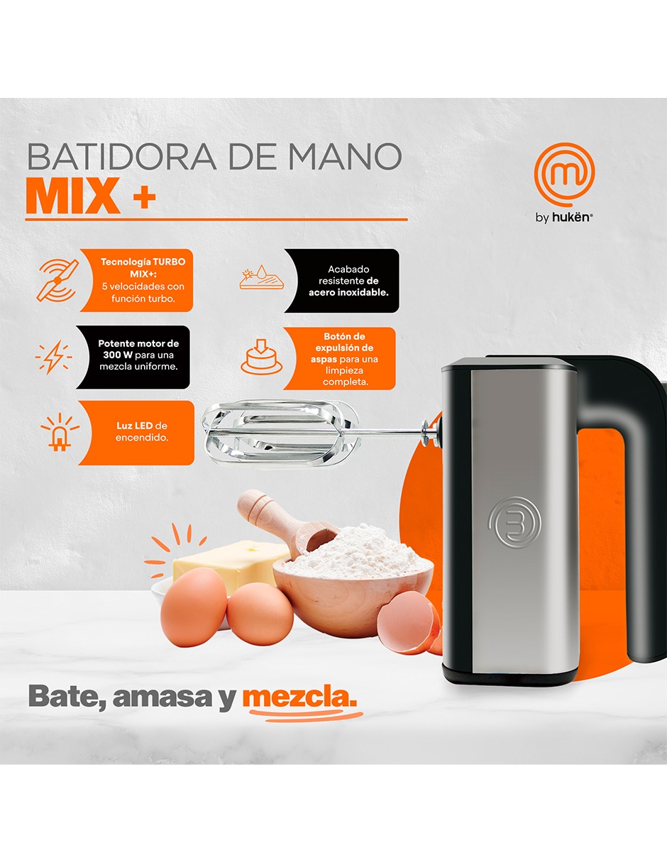Batidora 5 velocidades + 1 turbo Mkhm300Ss Waffleras 2