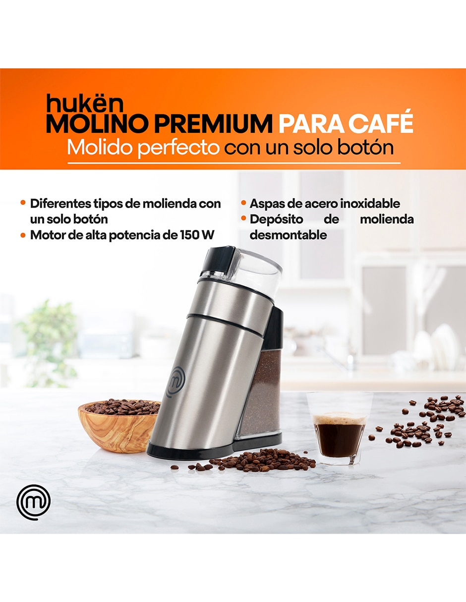 Molino de café MasterChef de acero inoxidable 11