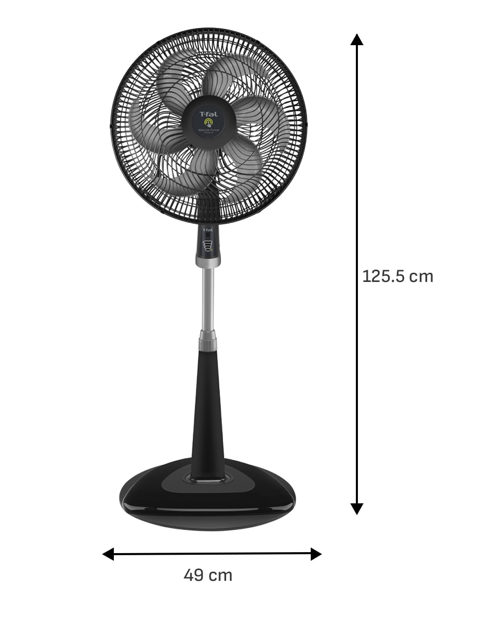 Ventilador de pedestal con control remoto 3 velocidades 10