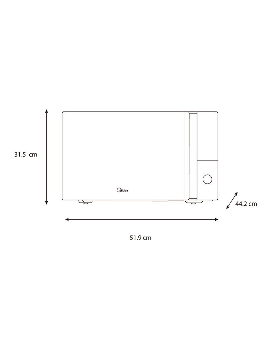 Horno de microondas convencional modelo MMDT14S2MG de 1.4 pies cúbicos 8